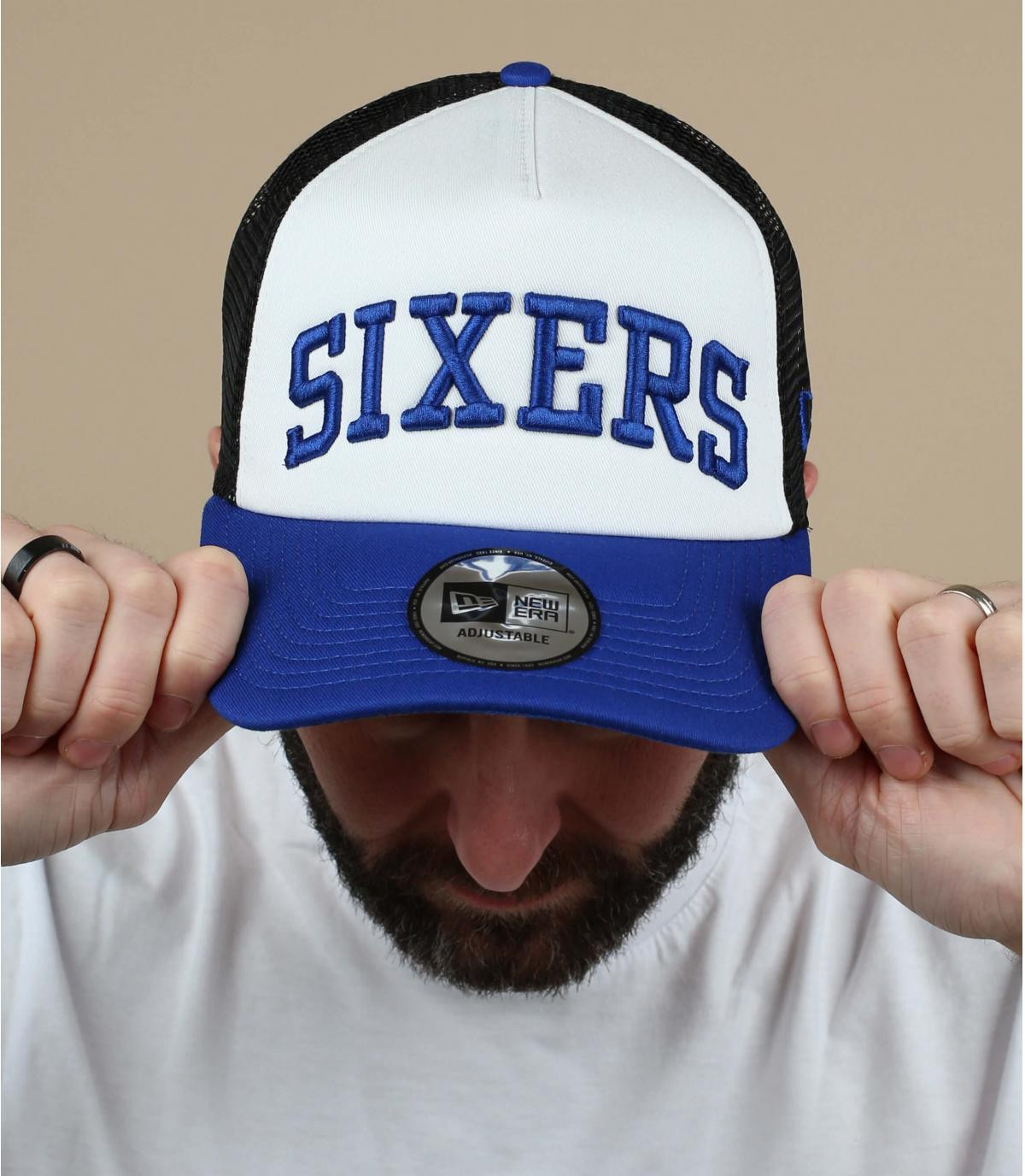 trucker Sixers wit blauw Trucker Nba Color Block Sixers